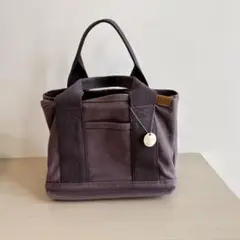 ミニトートバッグ　ブラウン