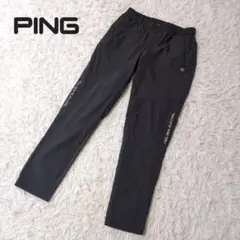 PING　ピン　メンズ　接触冷感　全方向ストレッチ　テーパードパンツ　黒　M