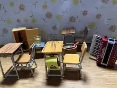 カプセルトイ　学校セット