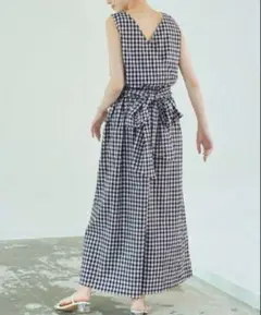 titivate 前後2wayカシュクールワンピース　⚠️リボン無　ギンガム