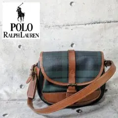 POLO RALPH LAUREN ヴィンテージPVCレザーミニショルダーバッグ
