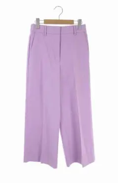 PLST プラステ リネンブレンド ワイドパンツ パープル
