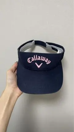 【美品】callaway ゴルフバイザー レディース