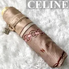 美品✨CELINE マカダム 折り畳み傘 ゴールド金具 ビジュー トリオンフ