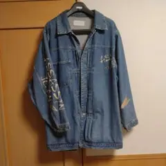 00s ASSASSYN JEANZ 麻神　デニムジャケット　XL B系　Y2K 2025年最新】ASSASSYN Gジャン・デニムジャケットの人気アイテム