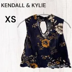 KENDALL & KYLIE 花柄ノースリーブ XS ケンダルアンドカイリー