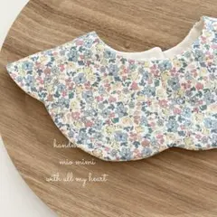 ★週替わりセール対象商品★ハンドメイド　わたあめスタイ　ダブフラワー×dot