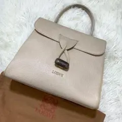 美品✨LOEWE ヴィンテージ ハンドバッグ シュリンクレザー ターンロック