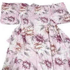 【 ラストサマーSALE商品 】 prideglide 浴衣 菊柄 花柄 ピンク