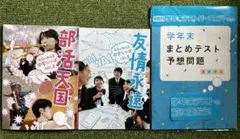 【ベネッセ中学準備講座】学年末まとめテスト予想問題、復習ブック&副読本のセット