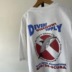90s US製　DIVERS SUPPLY　ビンテージTシャツ　シングルステッチ
