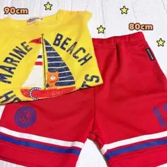 ミキハウス ♡ ホットビスケッツ ♡ tシャツ 80cm ♡ 水着 90cm
