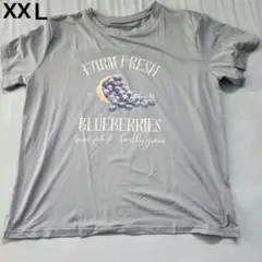 ブルーTシャツ　XXL