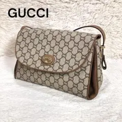 美品 GUCCI オールドグッチ プラス ショルダーバッグ GGスプリーム