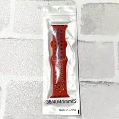 ✨新品✨AppleWatch バンド レッド レインボー　シリコン製