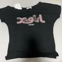 x-girl STAGES 黒 Tシャツ　キッズ　140 平成ギャル