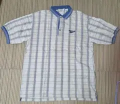 Reebok GOLF ポロシャツ Mサイズ ストライプ