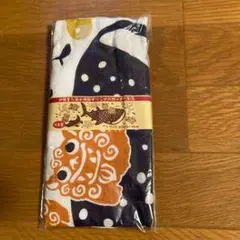 魚と水玉模様のタオル