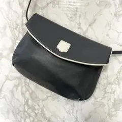 CELINE セリーヌ ショルダーバッグ ネイビー ホワイト