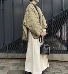 【今季】22AW HYKE QUILTED LINER JACKET カーキ