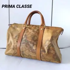 PRIMA CLASSE プリマクラッセ ボストンバッグ レザー 地図柄