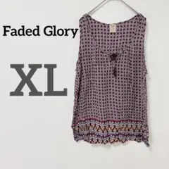 Faded Glory 【XL】チュニック ノースリーブ トップス 夏 薄手