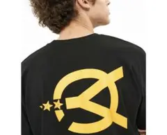 美品　OY Tシャツ ブラック イエロー　スター　UNIVERSE LOGO 星