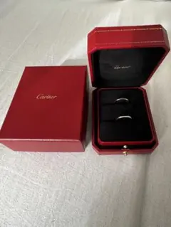 カルティエ リング 結婚指輪 バレリーナ プレーン Pt950