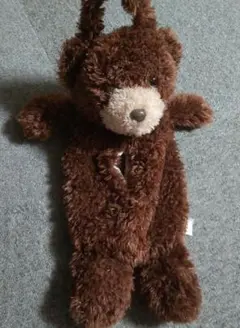 ぬいぐるみ風クマさんの吊下げティッシュケース茶色