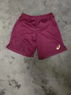 アシックス バーガンディ ハンドボールパンツ