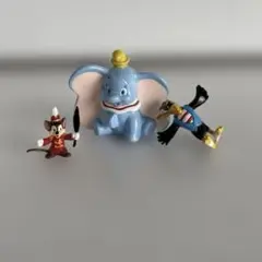 【レトロ】ユタカ ムービーフレンズ　ダンボ＆仲間たち3体セット