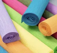 paperfarm 手芸用 クレープペーパー ダークパープル50cm×2.5m