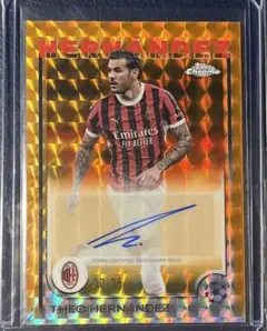 /25 THEO HERNANDEZ TOPPS CHROME UCC auto