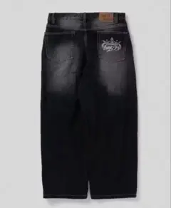 9090 King Logo Wide Tuck Denim