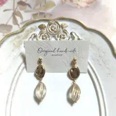 ハンドメイドピアス　no.506