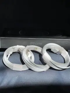 3本1m iPhone 充電器ライトニングケーブル Apple純正品質Awnl1