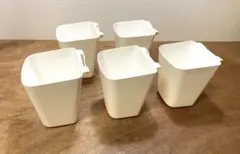 IKEA イケア スンネルスタ 小物入れ 5個セット ホワイト カングー