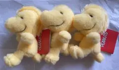 スヌーピー ぬいぐるみ もこふわ ウッドストック 3個