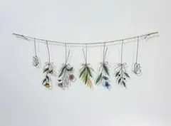 ～蝶々とお花のgarlandεïзꔛ‬～完全オーダー不可品 ワイヤークラフト