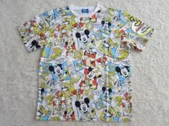 TDL　34周年記念Tシャツ「ミッキー＆3匹の子豚」アメコミ　L　ok2507C