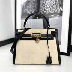 HERMES エルメス ケリー28 クリノラン バイカラー