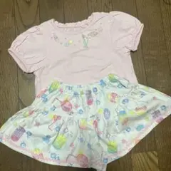 メゾピアノ　Tシャツとキュロットセット