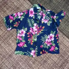 Natural Hawaiian フラワープリント シャツ Sサイズ