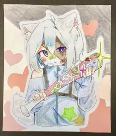 手描きイラスト　オリジナル　男の子
