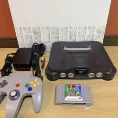 Nintendo64 本体とソフト全て動作確認ok本体艶出し清掃済みです☆