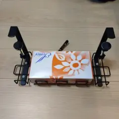 デスク下ラック　ティッシュ収納にぴったり！