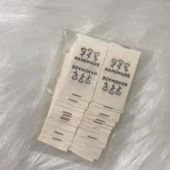 395 かわいいお花　挟みタグ　布タグ＊30枚　コットン　ピスネーム