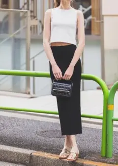 ほぼ新品♡Summer rib knit tight Skirt♡岡部あゆみ