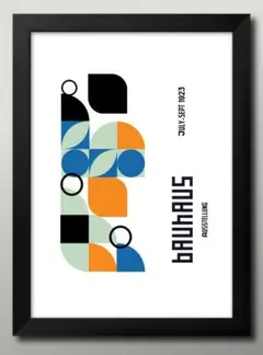 15976■ポスター アート 絵画『バウハウス　BAUHAUS』A3 マット紙