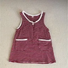無印良品　女児用ボーダーチュニック 80㎝